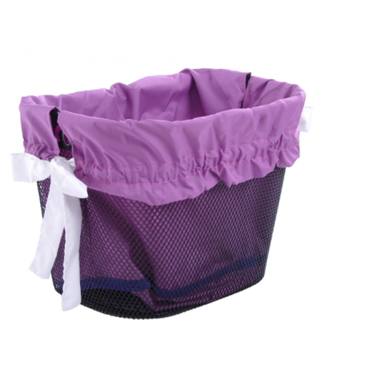 Vložka do košíka fialová s bielou stužkou